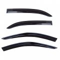 Black 4 Pieces Window Visors Shade Sun Rain Wind Guards Replacement For 2003-2008 Toyota Corolla