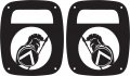 Jeeptails Spartan Tail Light Covers For Jeep Wrangler Tj And Yj Set Of 2 