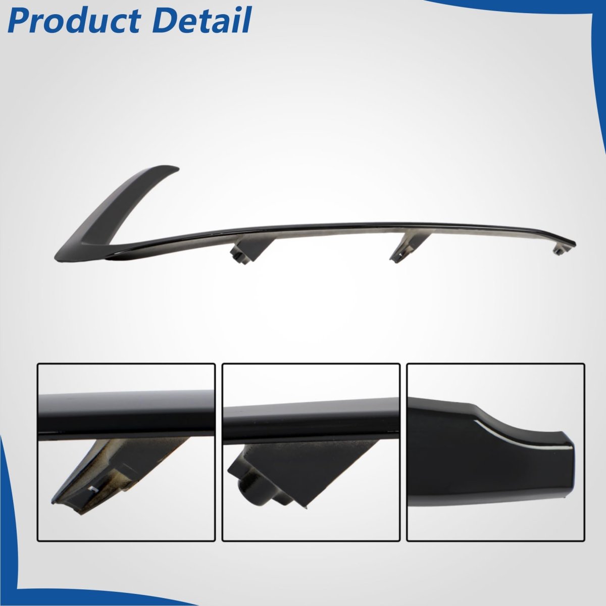 Black Front Right Side Bumper Cover Molding Replacement For Cx-9 2016-2022 Ma1047102 Plastic Trim