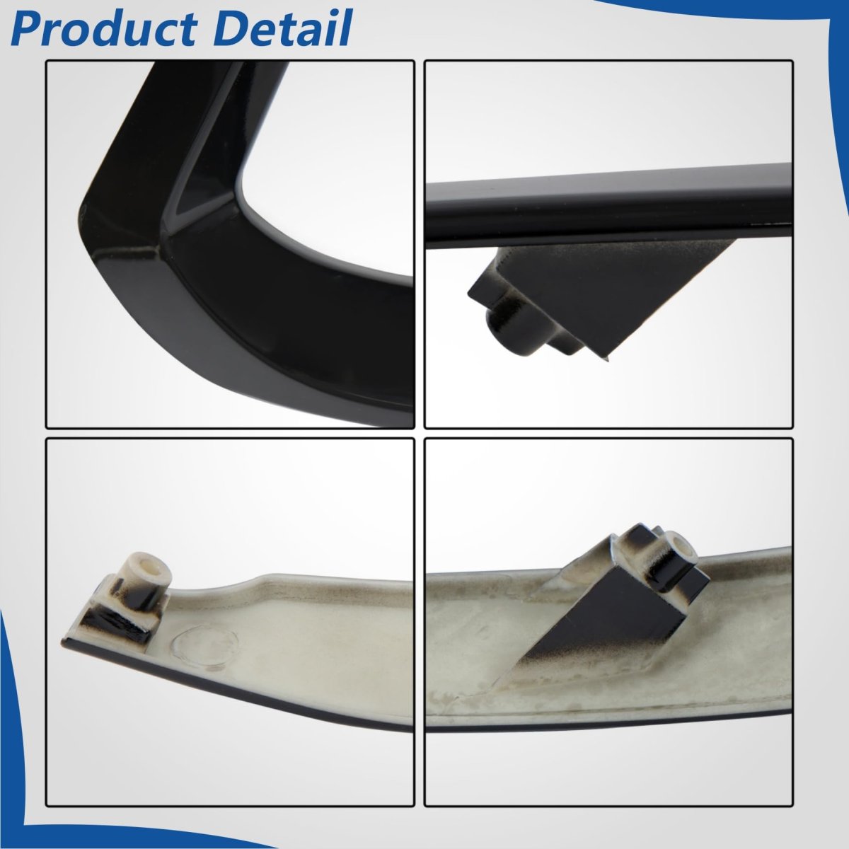 Black Front Right Side Bumper Cover Molding Replacement For Cx-9 2016-2022 Ma1047102 Plastic Trim
