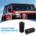 X Autohaux Tailgate Spare Tire Bump Stop Kit For Jeep Wrangler Jl 2018-2023 Carrier Extended Polyurethane 2pcs