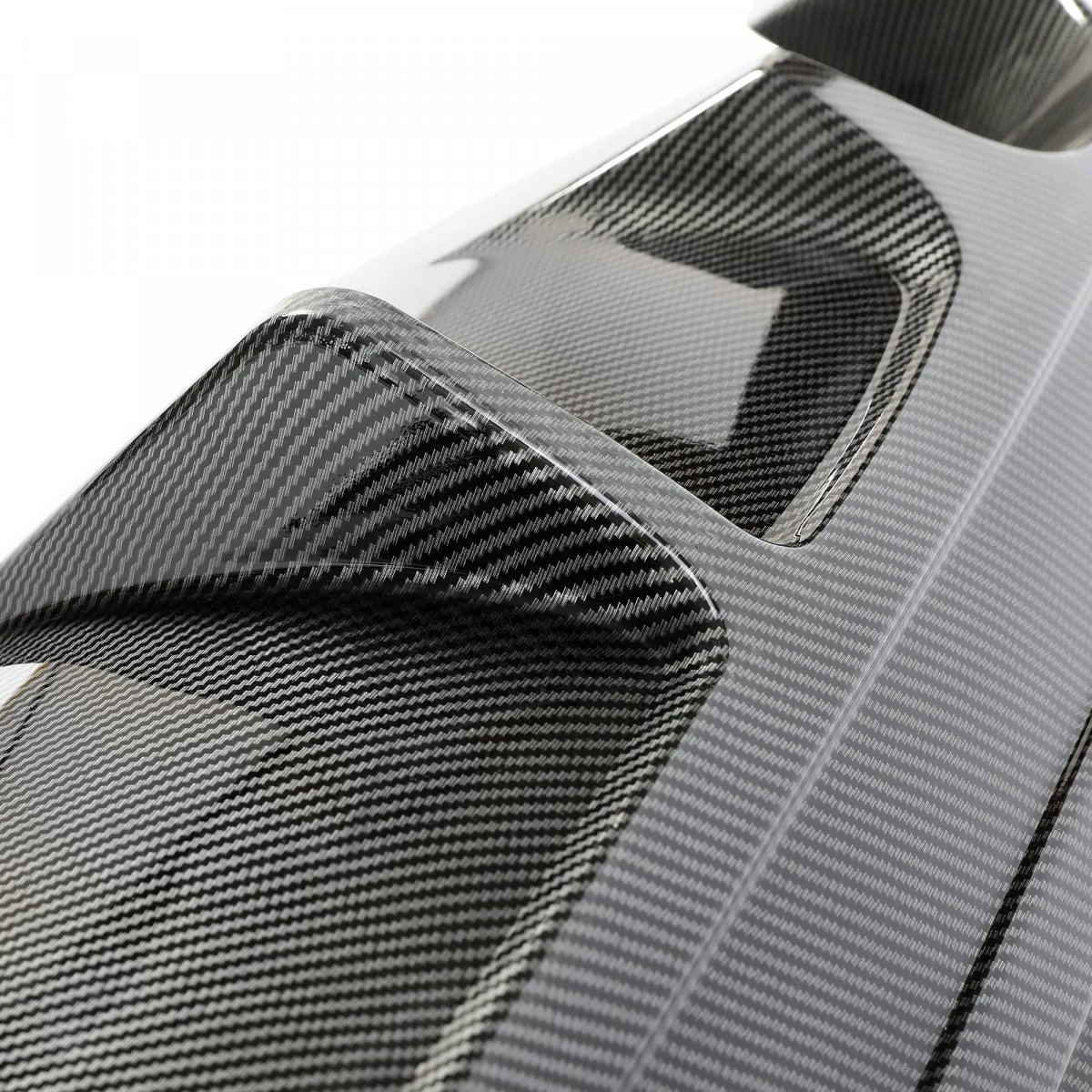 Hecasa Rear Diffuser For 2016-2019 Nissan Altima Lip Bumper Plastic Carbon Fiber Color