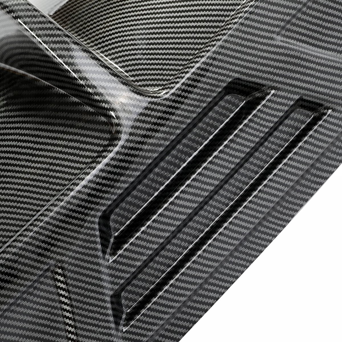 Hecasa Rear Diffuser For 2016-2019 Nissan Altima Lip Bumper Plastic Carbon Fiber Color