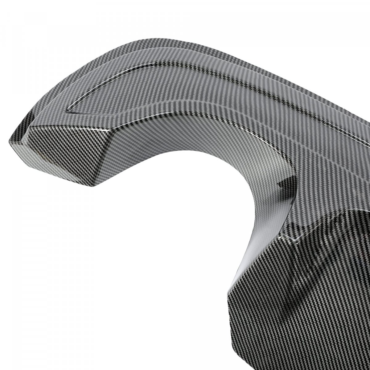 Hecasa Rear Diffuser For 2016-2019 Nissan Altima Lip Bumper Plastic Carbon Fiber Color