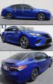 Premium Sport Black Trim Window Visor Rain Guard Deflector With Clips Made Compatible For 2018-2024 Toyota Camry Le Se Xle Xse