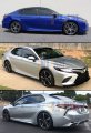 Premium Sport Black Trim Window Visor Rain Guard Deflector With Clips Made Compatible For 2018-2024 Toyota Camry Le Se Xle Xse
