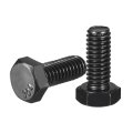10 Pcs 5 16-18 X 3 4 In Hex Head Bolts 304 Stainless Steel Fully Threaded Screws Black Oxide Finish For Construction And 