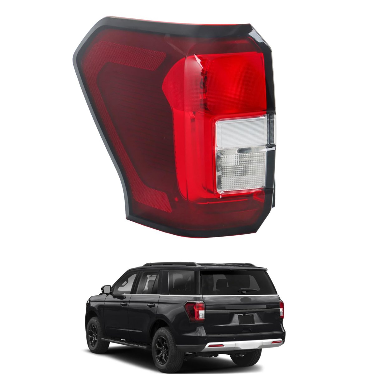 Tail Lamp Light Replacement For Expedition Timberline 2022-2024 Red Lens Driver Side Halogen Brake Outer Nl1z13405d