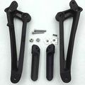 Hk Motorcycle Black Rear Footrest Foot Pegs Brackets For 2009 2010 2011 Yamaha Yzf-r1