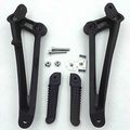Hk Motorcycle Black Rear Footrest Foot Pegs Brackets For 2009 2010 2011 Yamaha Yzf-r1