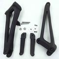 Hk Motorcycle Black Rear Footrest Foot Pegs Brackets For 2009 2010 2011 Yamaha Yzf-r1