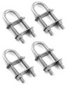 Marine Boat Stern Eye Tie Down U Bolt 4 Pack 3 8 Dia 2-1 2 Thread Length Stainless Steel 