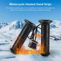 Motorcycle Heated Grips Dc12v Nitrile Rubber And Aluminum Alloy Atv 22mm Pipe Diameter Three Speed Temperature Adjustment