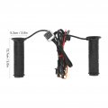 Motorcycle Heated Grips Dc12v Nitrile Rubber And Aluminum Alloy Atv 22mm Pipe Diameter Three Speed Temperature Adjustment