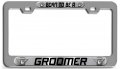 Born To Be A Groomer Career Ch 3d Metal License Plate Frame Auto Suv Truck Tag Holder U56 