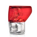 Right Passenger Side Tail Light Assembly For Toyota Tundra 2007 2013 Red And Clear Lens Chrome Housing Fits Regular Extra Crew 