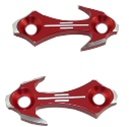 Yana Shiki Usa A4025r Mirror Cap Tattoo Block-off Honda Cbr F4 F4i 600rr 1000rr All Design Anodized Red1 Pack