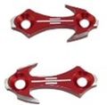 Yana Shiki Usa A4025r Mirror Cap Tattoo Block-off Honda Cbr F4 F4i 600rr 1000rr All Design Anodized Red1 Pack 