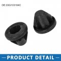 A Absopro Engine Cover Grommet 03g-103-184-c Socket For Volkswagen Jetta 2005-2010 Rubber Black Set Of 6