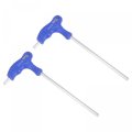 6mm Hex Key T-handle Dual End Wrench Spanner Metric Cr-v Steel 2 Pcs