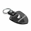 Ipick Image Made For Ford Bronco Real Black Carbon Fiber Large Shield-style Key Chain