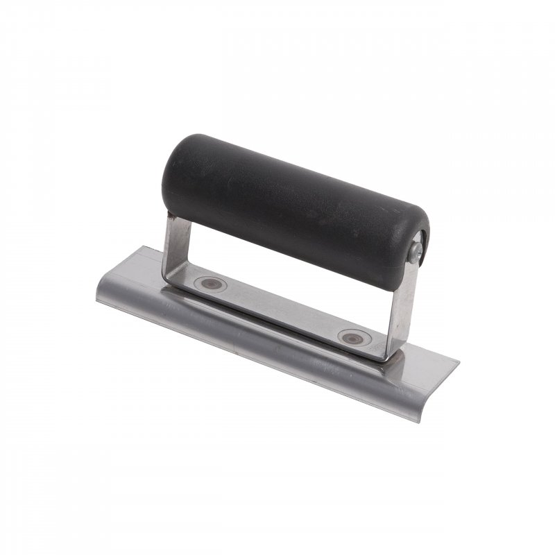 Qlt Hand Edger Ce502sp Stainless Steel Blade 6 X 2 5 In Straight End 1 4 Radius 3 8 Lip Plastic Handle Concrete Finishing Tool
