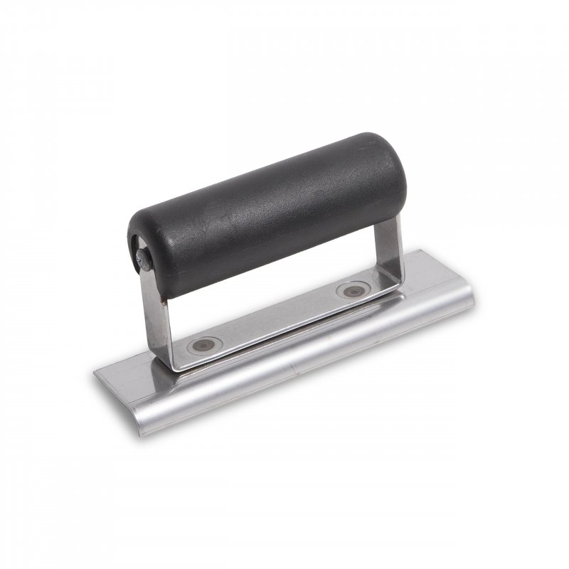 Qlt Hand Edger Ce502sp Stainless Steel Blade 6 X 2 5 In Straight End 1 4 Radius 3 8 Lip Plastic Handle Concrete Finishing Tool