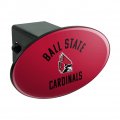 Ball State Cardinals Logo Oval Tow Hitch Cover Trailer Plug Insert 2