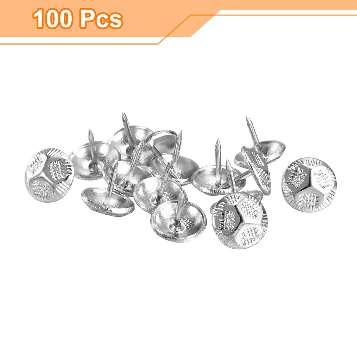 Upholstery Tacks Nail Pins Furniture 100pcs 13x13mm Thumb Tack Assortment Kit Carbon Steel For Home Sofa Diy Decorative Heads
