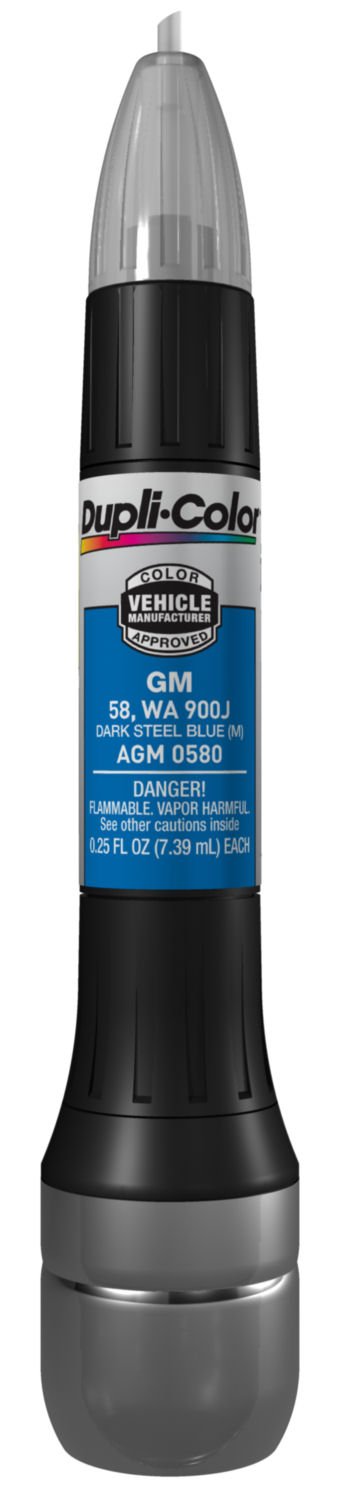 Dupli-color Agm0580 Metallic Dark Steel Blue General Motors Exact-match Scratch Fix All-in-1 Touch-up Paint 0 25 Oz