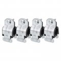 Uxcell Rubber Cushion Strut Clamp 4pcs 13 16 Cushioned Rigid Steel Pipe For Mounting Pex Tubing To Channels