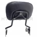 Httmt Sbb005 T- Black Backrest Sissy Bar Compatible With H-d Electra Glide Road King Ultra 2009-up