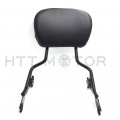 Httmt Sbb005 T- Black Backrest Sissy Bar Compatible With H-d Electra Glide Road King Ultra 2009-up
