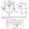Fielect Synchronous Motor Ac 110v 30rpm Synchron Turntable Cw Direction 4w Tyc-50 Horizontal Hole Shaft