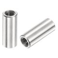 12pcs M5 Round Connector Nuts 304 Stainless Steel Coupling 20mm 0 79 Length Sleeve Rod Bar Stud Nut For Bracket M5x20x8mm 