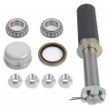 Ocpty Trailer Hub Wheel Bearing Kits For 1-1 16 44649 Bearings Idler Hubs Round Spindle Grease Seal 2 000 Lb Axles 4 Bolt Lug