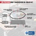 Low Pressure Drop Transmission Oil Cooler Kit Replaces Lpd4739 Lpd 47391 Universal 40 000 Gvw With Mounting Hardware Great For