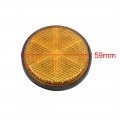 Uxcell 20pcs 59mm Dia Orange Plastic Screw Reflective Round Warning Safety Reflector For Motorcycle