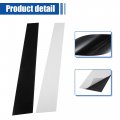 X Autohaux 1 Set Glossy Black Car Door Window Pillar Posts Cover Trim Exterior For Mercedes-benz M Ml-class Ml320 Ml350 Ml450