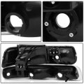 Ocpty Headlight Assembly Pair Replacement For 99-02 Chevy Silverado 1500 2500 01-02 Hd 3500 00-06 Suburban Tahoe