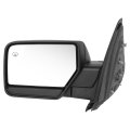 Fo1320398 Side Door Power Mirror With Heated Glass Compatible Ford Expedition 2011 Driver Left Paint To Match Black