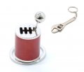 Gt Rotors Gearbox Keychain Six Speed Transmission Stick Shift Fidget Toy Automotive Key Chain Bonus Mini Monkey Wrench Red 