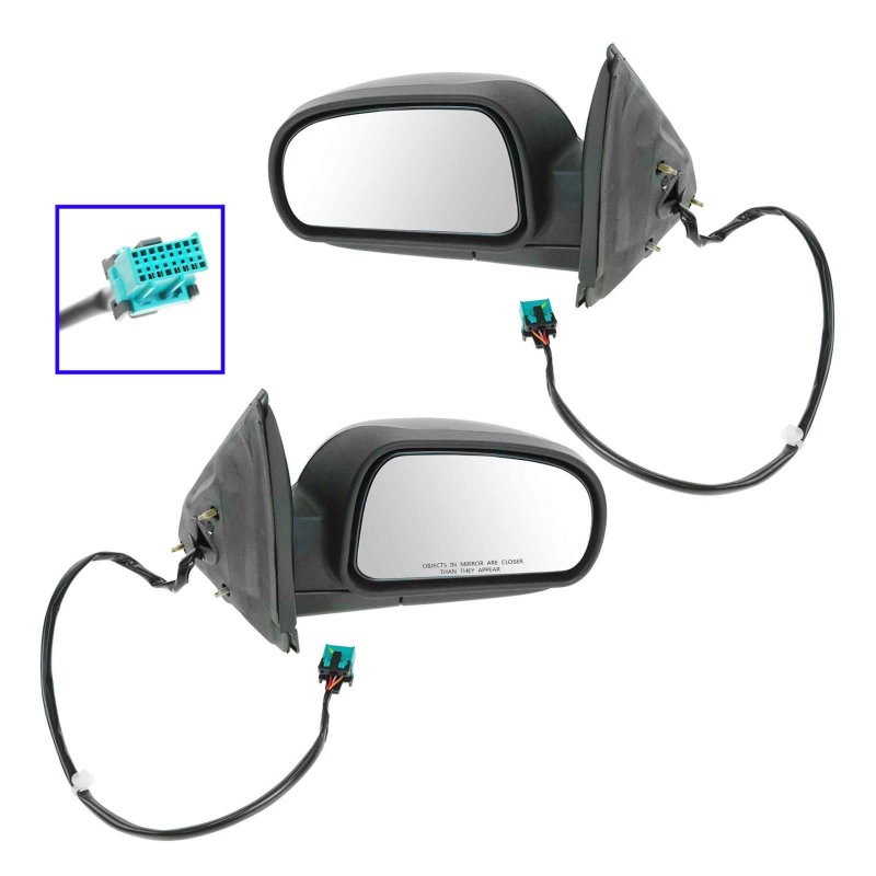 Side View Mirror Left Right Pair Set Folding Power Heated For Trailblazer Envoy