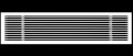40 X 6 Linear Designer Aluminum Supply Air Grille For Ceiling Wall Floor Use Hvac Vent Duct Cover Diffuser A White Outer 