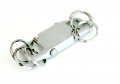 Sensi S Quick Release Valet Keyring In Matte Aluminum 