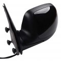 Ocpty Black Driver Side And Passenger View Mirror Smooth With Power Adjustment Manual Fold Non-heated Compatible For 2003-2006