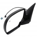 Ocpty Black Driver Side And Passenger View Mirror Smooth With Power Adjustment Manual Fold Non-heated Compatible For 2003-2006