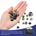 Uxcell M6x1mm Flange Nylon Insert Lock Nuts 20pcs Aluminum Alloy Metric Hex Self Locking For Industrial Construction Fasteners