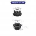 Uxcell M6x1mm Flange Nylon Insert Lock Nuts 20pcs Aluminum Alloy Metric Hex Self Locking For Industrial Construction Fasteners