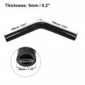 X Autohaux 19mm 0 75 Id 45 Degree Elbow Silicone Reducer Hose Pipe Bend Turbo Water Intercooler Black